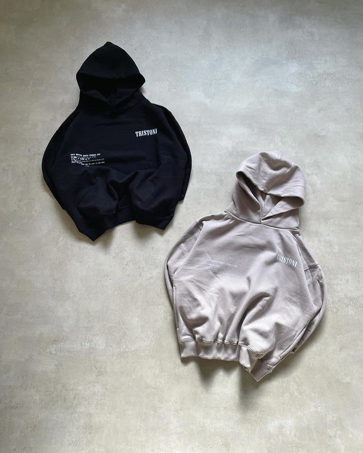 Oversized ‘Summit‘ Hoodie - Stone