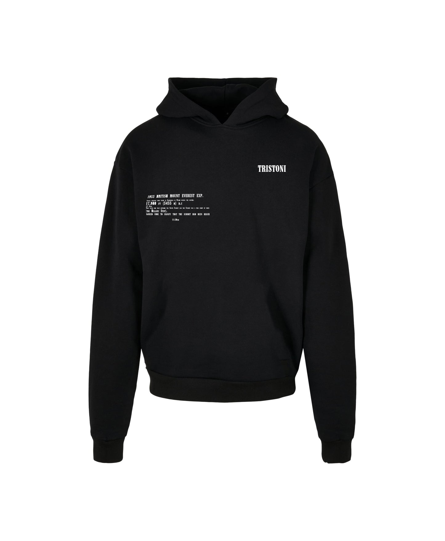 Oversized ‘Summit’ Hoodie - Black